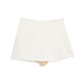 MUJER 2025 Asymmetric Skort For Women Black High Waist Mini Skirt Shorts Women Casual Bermuda Shorts Woman Summer Skirt Shorts