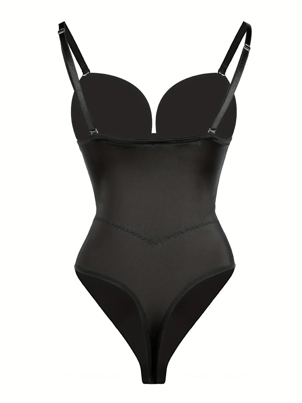 Backless Solid Low Cut Shapewear Bodysuit Tummy Control Waist Trainer Thong Slimmer Women Underwear