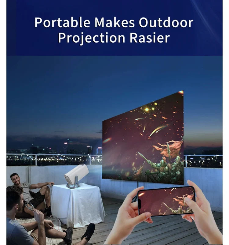 3000+Games Projectors 4K HD wifi 6 BT5.4 Android 11 64G home theaters sound Low noise Dual gamepads Outdoor Projetor