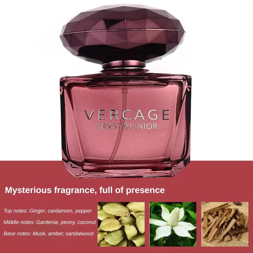 Osmanthus, Peony, and Pomegranate Fragrance Perfume for Women - Crystal Diamond Series, Light and Elegant Scent parfum