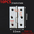10pcs Stainless Steel Door Hinges Cabinet Doors Windows Wooden Box Flat Hinge Home Furniture Hardware Accessories Escritorio