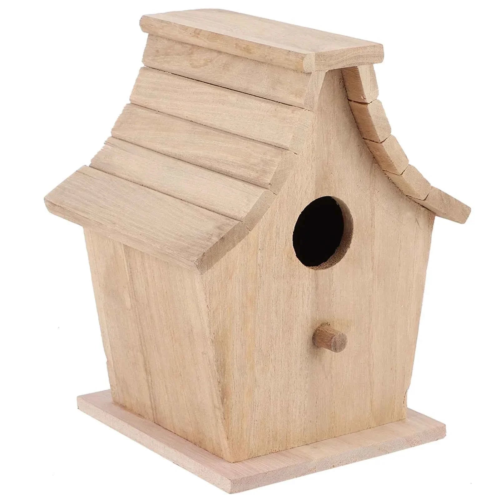 Wood Bird House Breeding Box Hanging Bird House Pet Supplies for Parrots Budgerigar Small Birds Hanging Bird House Bird Supplies