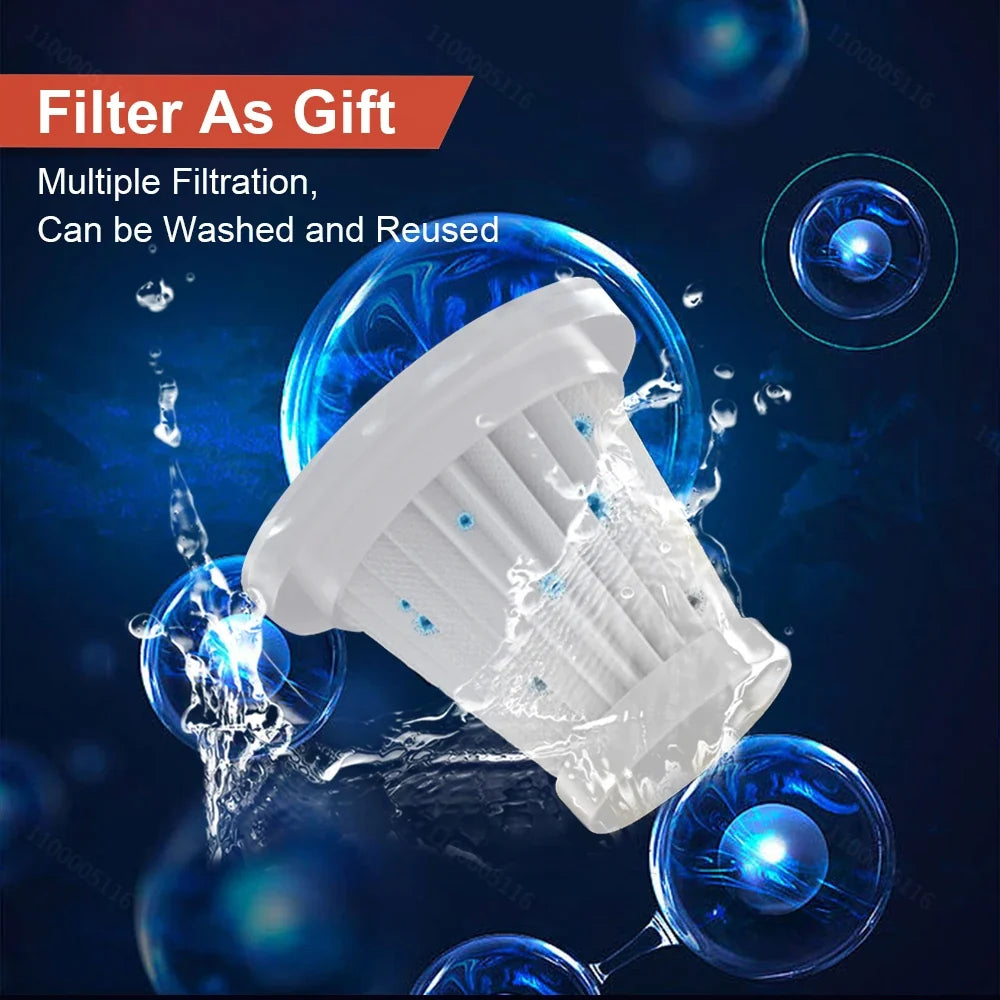 Car Wireless Vacuum Cleaner Strong Suction Handheld  Wet Dry Auto Vacuum Home & Car Dual Use Mini Vacuum Cleaner Home Appliance