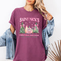 Saint Nick's Christmas Tree Farm Retro Winter Santa Snow Xmas Vintage Edition Comfort Colors Tee
