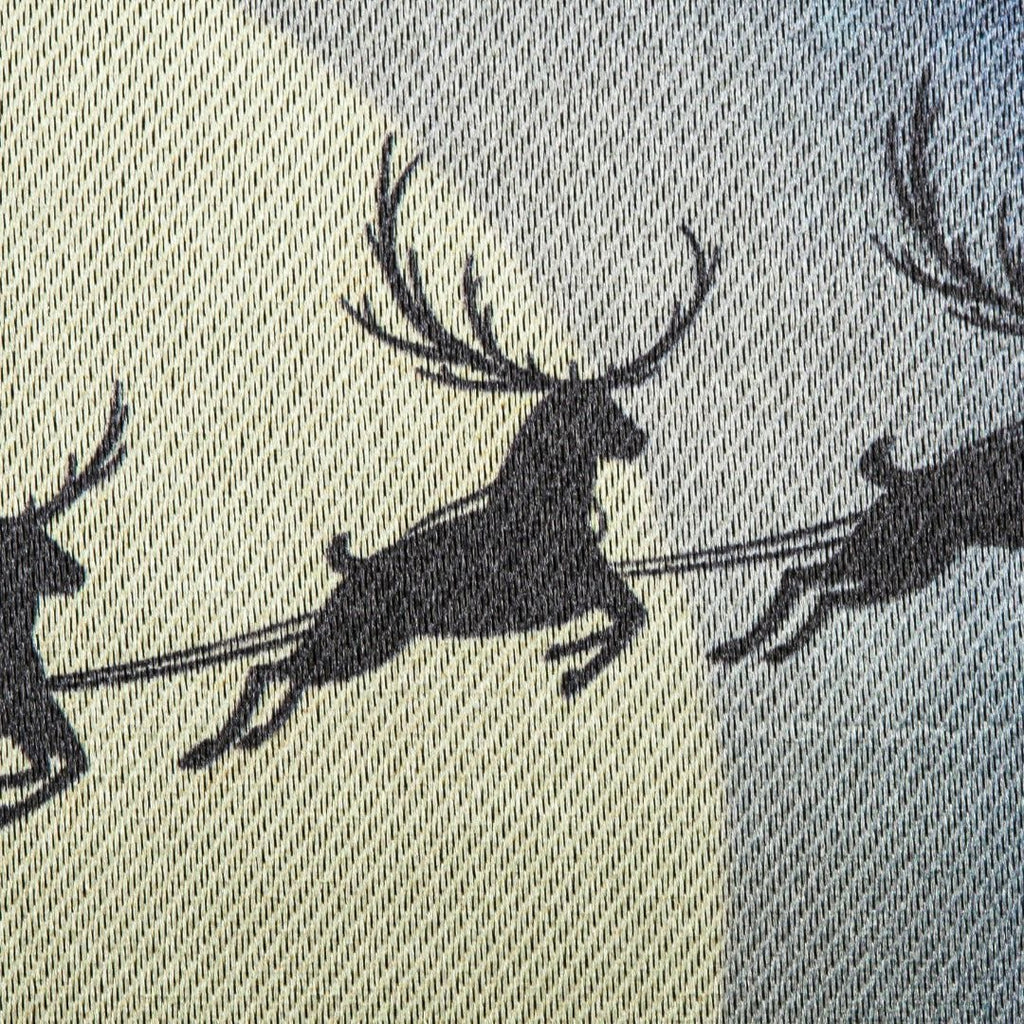Santa's Sleigh Christmas Garden Flag 2 Sided Lustre