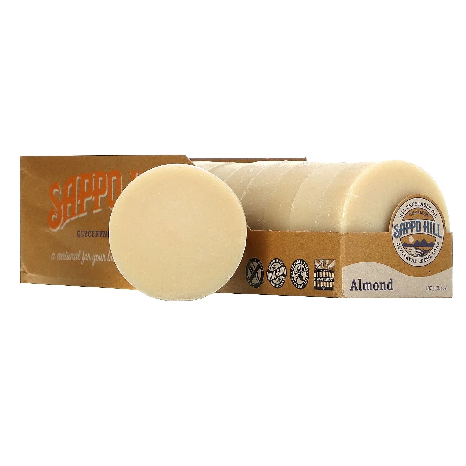 Sappo Hill Almond Glycerine Soap - 3.5 Oz - 12-Pack