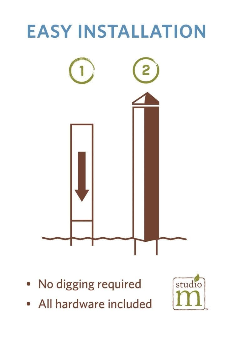 Sassy Flowers Art Pole 20 Inches Tall Bloom