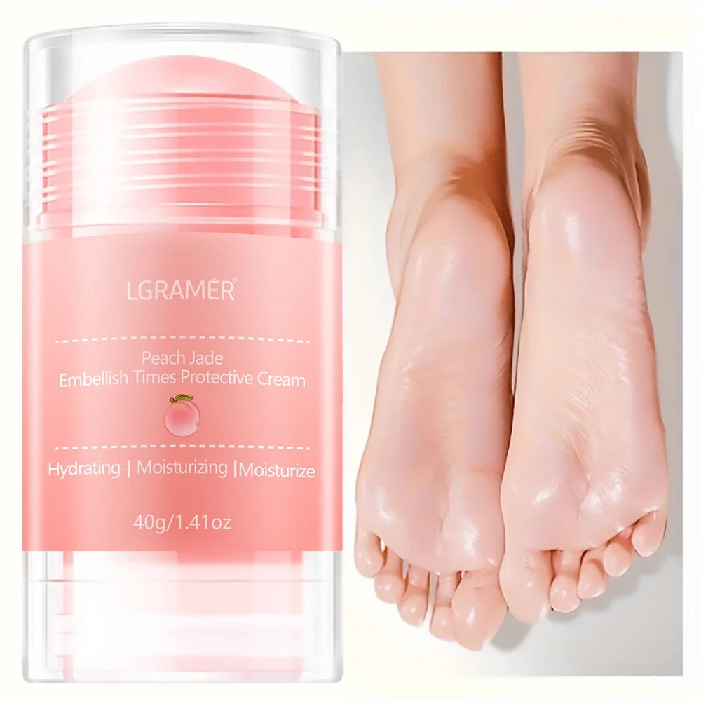 LGRAMER Peach Hand and Foot Cream  Deeply moisturizes and nourishes the skin of the feet, gentle and non-irritating / anti-crack