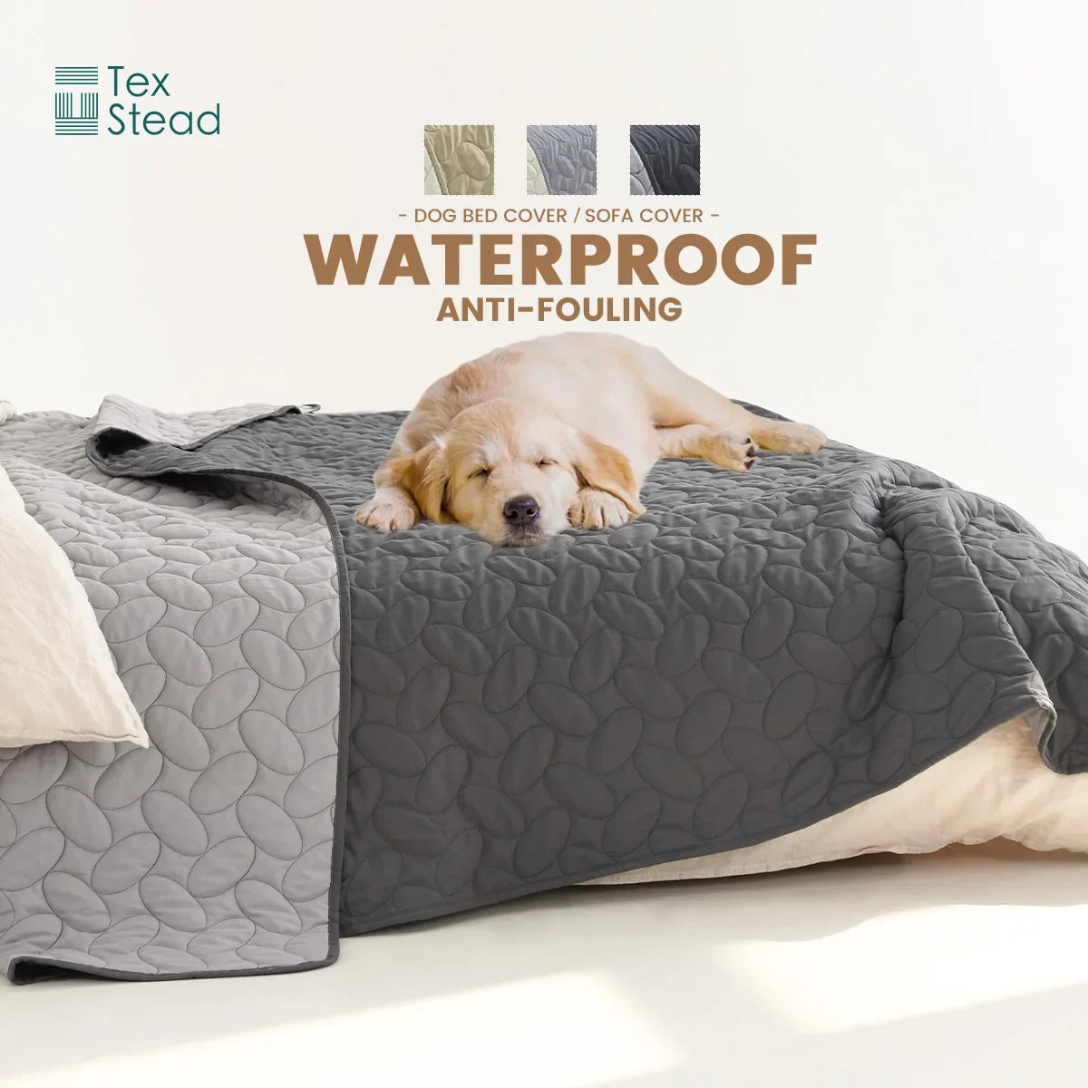 Waterproof Dog Bed Blanket Sofa Cover Pet Blanket for Furniture Bed Couch - Easy to Clean Dog Bed Cover