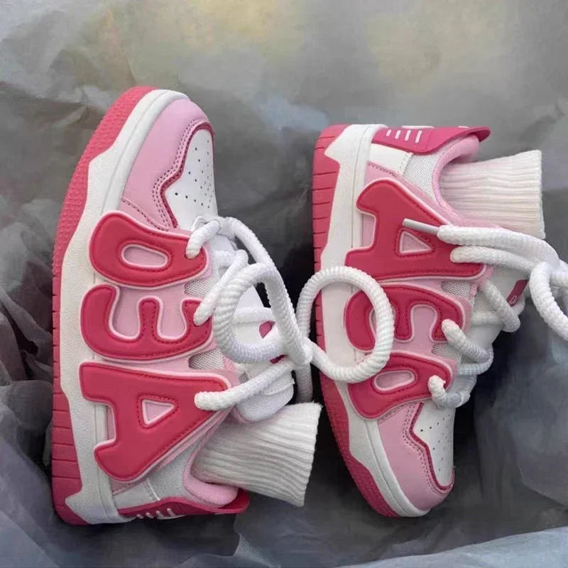Sneakers Lace Up Athletic Shoes for Women Sports Light H Comfortable and Elegant Woman Footwear Original Deals Designer Luxury A