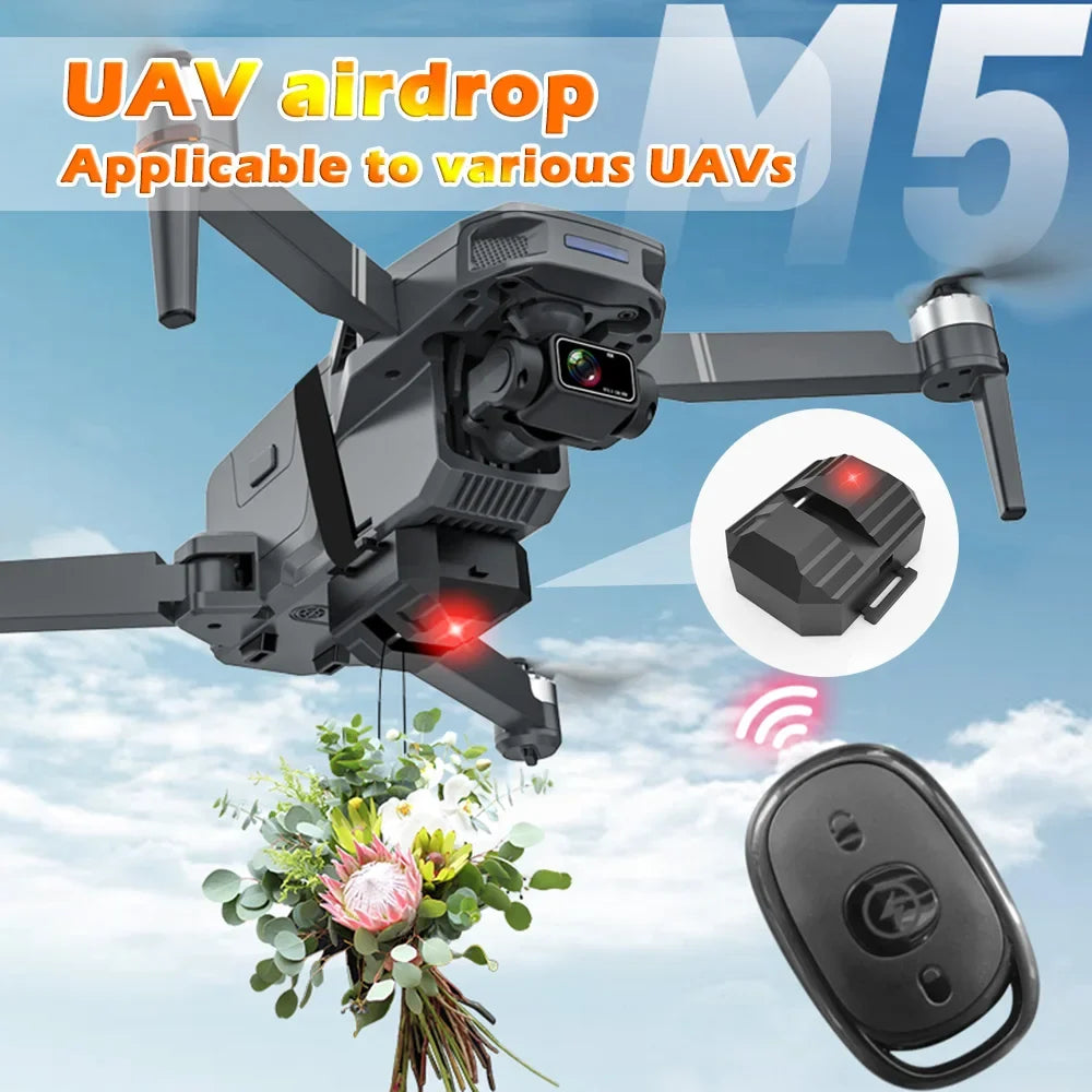 Universal 2.4 Remote Control Drone Airdrop Thrower System General Payload Delivery Thrower Air Dropper Device Drone Accessories