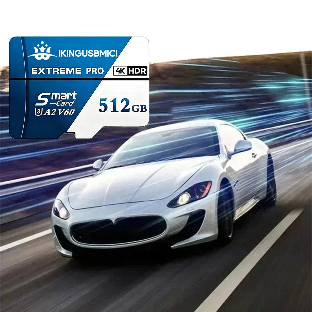 Extreme A1 4K Micro TF Card - High-Speed 190GB/s Memory TF Flash Card for Drones Phones Dash Cams 64GB 128GB 256GB 512GB