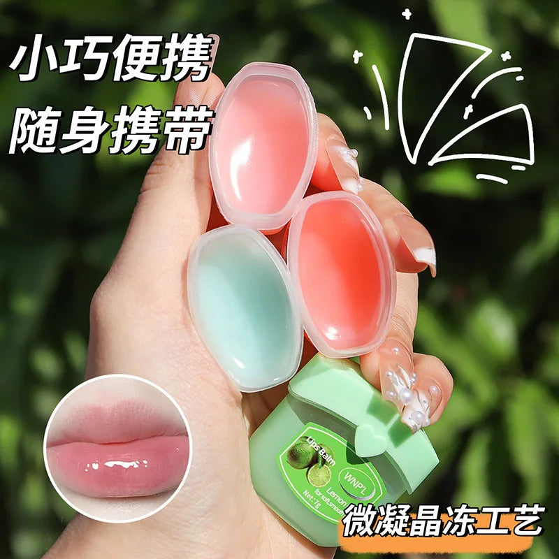 Fruit Series Lip Balm Lips Avocado Honey Peach Cream Natural Nourishing Plant Lip Balm Tinted and Clear Lips Care