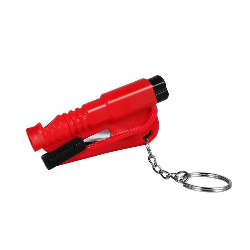 Mini Safety Hammer Car Emergency Rescue Kit Key Chain Knife Life Saving Seat Belt Cutter Window Breaker Glass