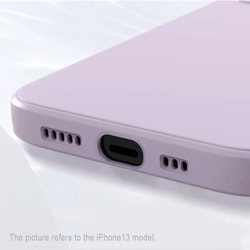iPhone 17 Case Liquid Silicone Plain Case For iPhone Air Cover TPU Anti-drop Phone Protector For iPhone 17 Pro Max Case