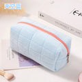 New cute plush cosmetic bag, travel skin care product storage bag, high-looking female mobile phone large capacity storage bag