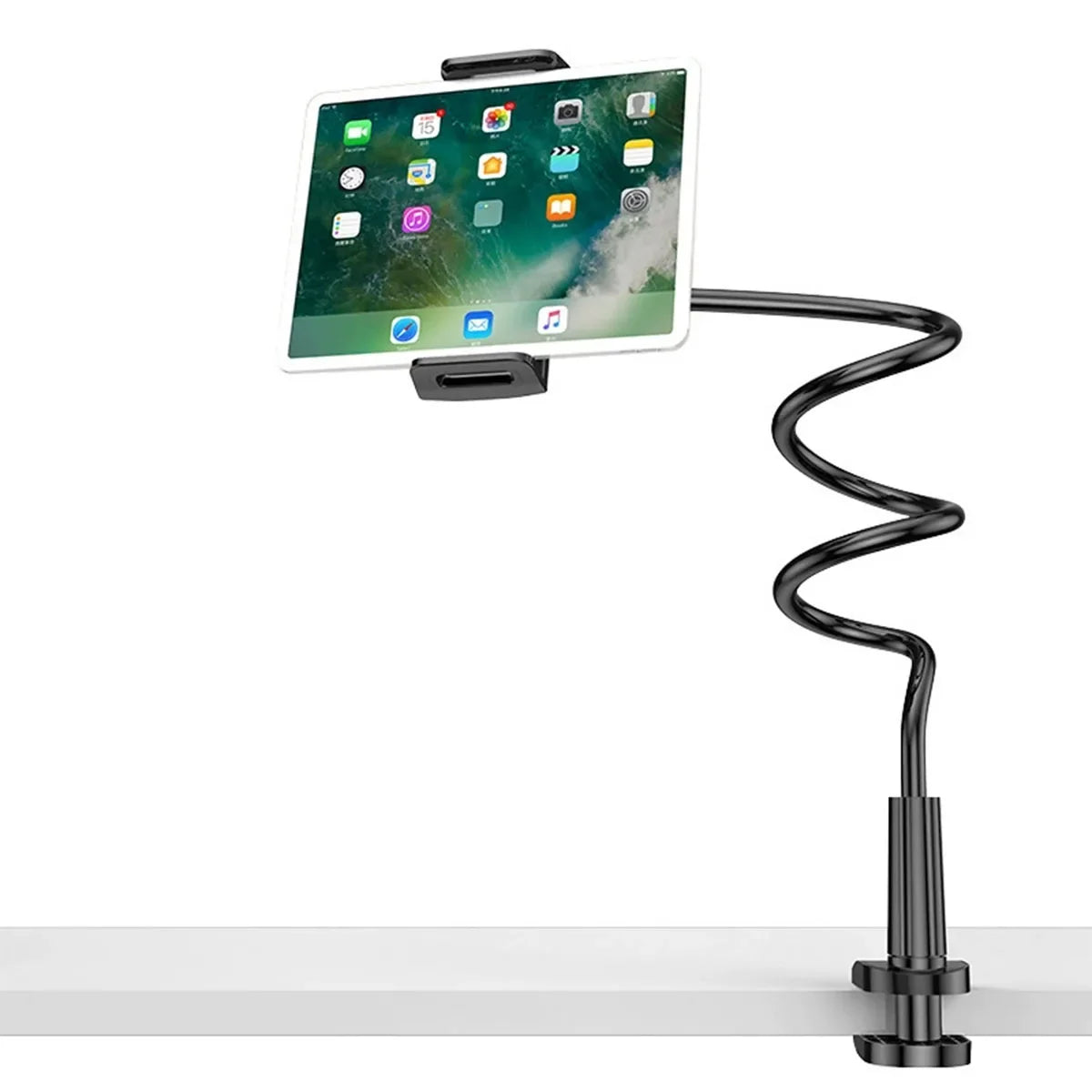 Tablet Bracket for Bed Desk Gooseneck Tablet Stand Flexible Long Arm Clamp 11 inch Tablet Holder For Smartphone Pad