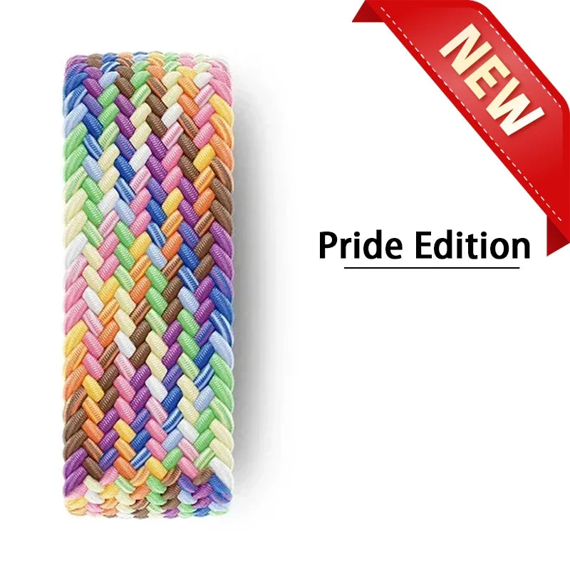 Braided Solo Loop For Apple watch Band 46mm 44mm 45mm 42mm 40mm 41mm Bracelet correa iwatch Series Ultra 2 11 10 9 SE 8 7 Strap