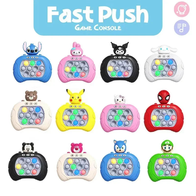 New Quick Push Pop It Game - Electronic Bubble Fidget Toy for Adults & Kids, Perfect Anti-Stress Gift with Box