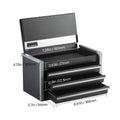 SucceBuy 3 Drawer Metal Tool Box With Ball Bearing Slides