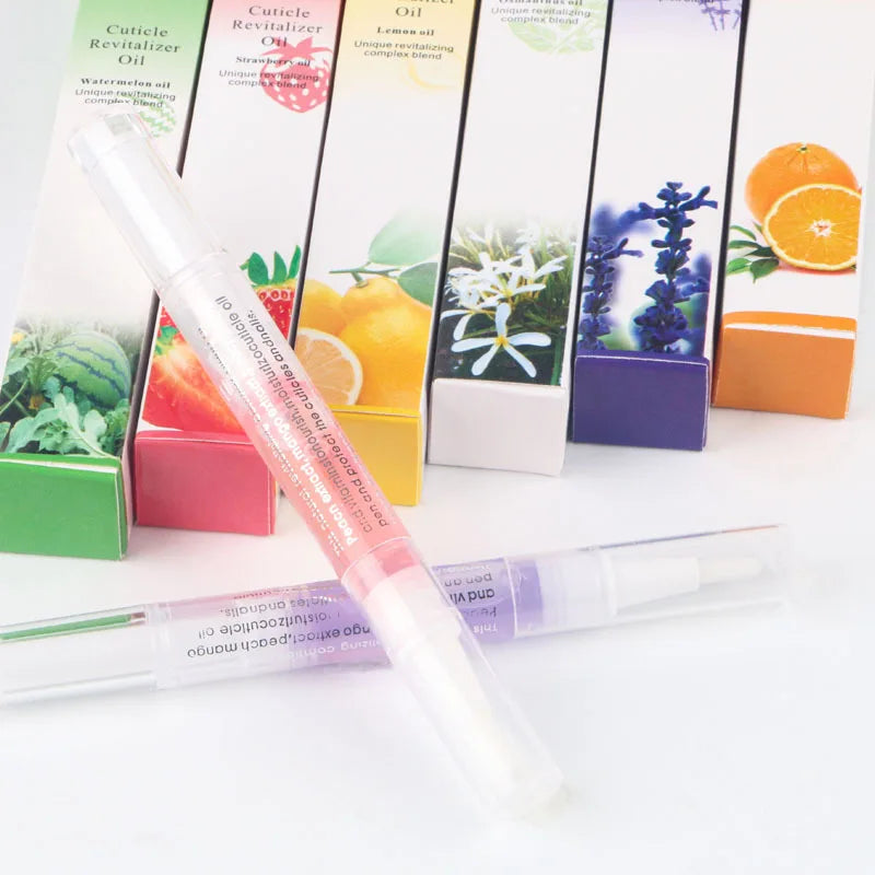 30/15PCS Cuticle Oil Pen Nail Revitalizer Nutrition Oil 15 Smells Nail Treatment Soften Nourish Manicure Nail Care Product Set