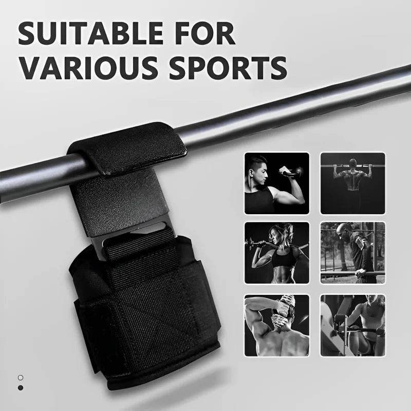 2Pcs Non-Slip Weight Lifting Hooks