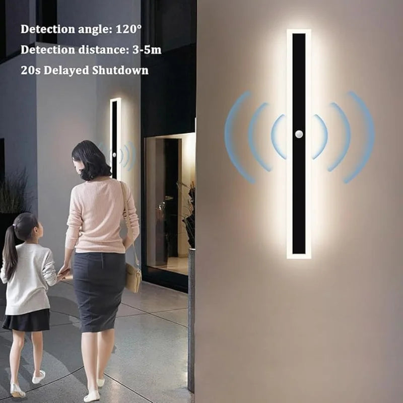 Outdoor Wall Lights With Motion Detector LED Wall Light Waterproof IP65 Villa Wall Lamp Long Anthracite Metal Modern Wall Lamps