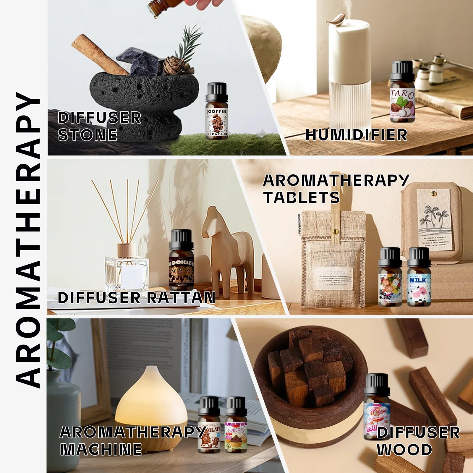 20 type Gourmet Essential Oils Perfumes Fragrance Is Long-Lasting For Skin、Diffusers、Candles Making Gifts For Women
