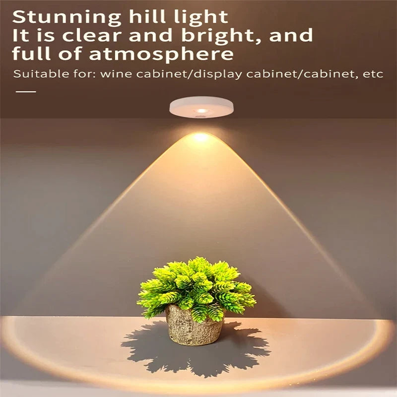 PIR Motion Sensor LED Under Cabinet Lamp Dimmable Rechargeable Night Light Stairs Closet Room Aisle Tube Bar Detector Bulb