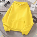 2025 white Hoodies men women Autumn Long Sleeve Pullover Tops Casual Pocket Hoodies Unisex Outer Loose Sport Wear