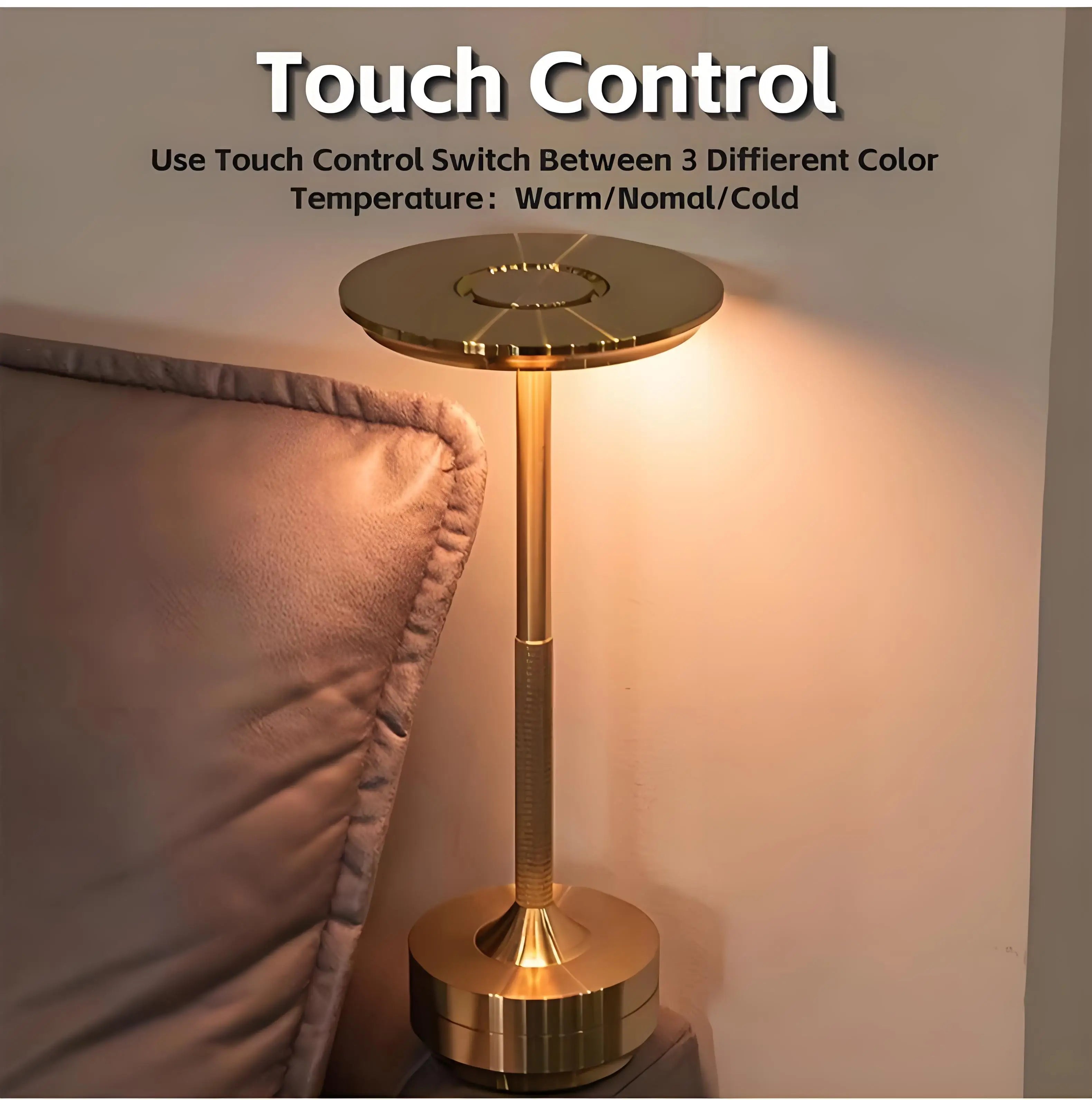 Charging LED Desk lamp with battery Restaurant Bar Table Lamp Dimming Atmosphere Retro Portable Charging Touch USB Read Lamp