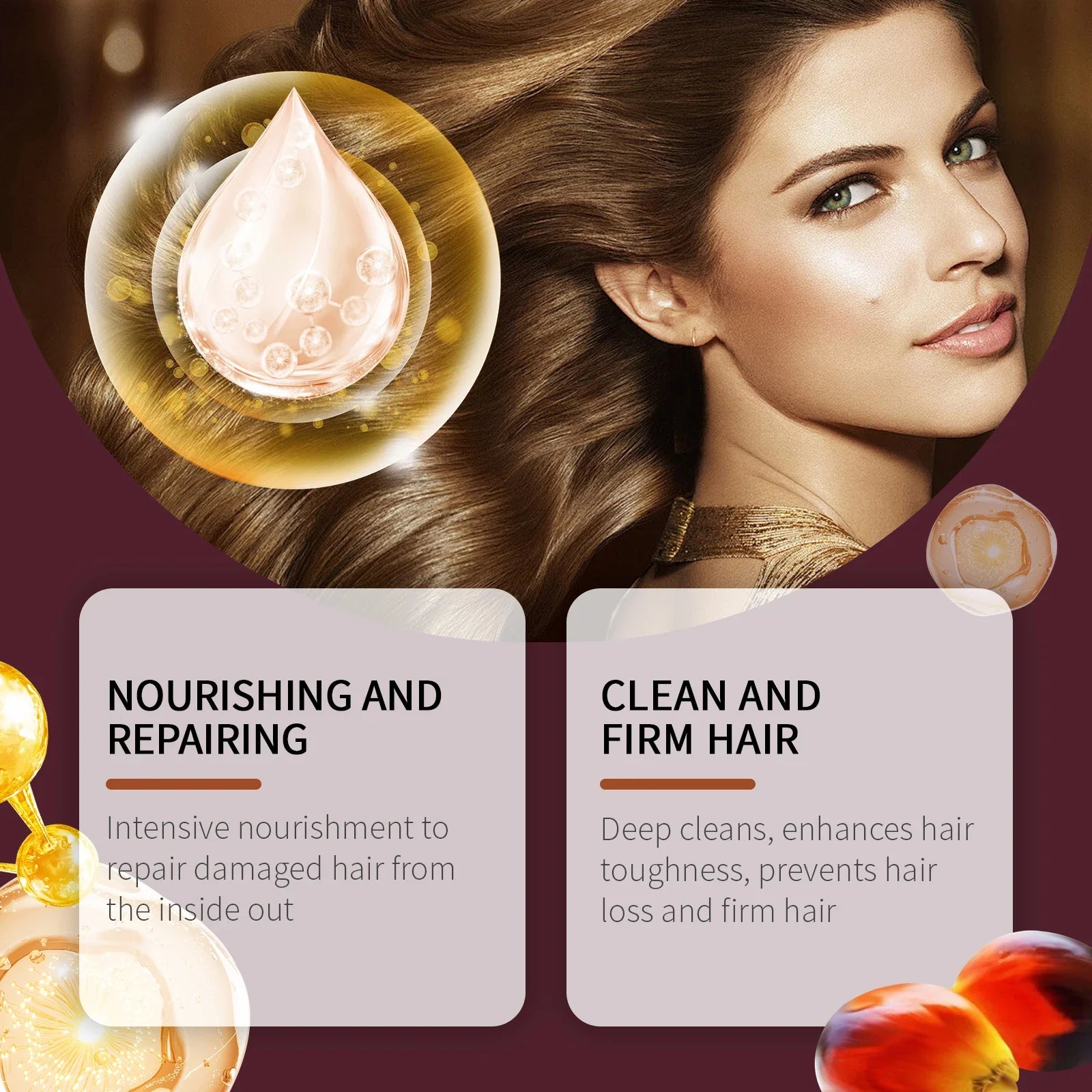 Batana Hair Shampoo Prevent Dryness Smoothing Reduce Spilt Ends Oil Control Nourishing Repair Cracked Hair Shampoo