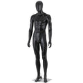 Male Dress Form 73'' Height Full Body Adjustable Mannequin for Display Black