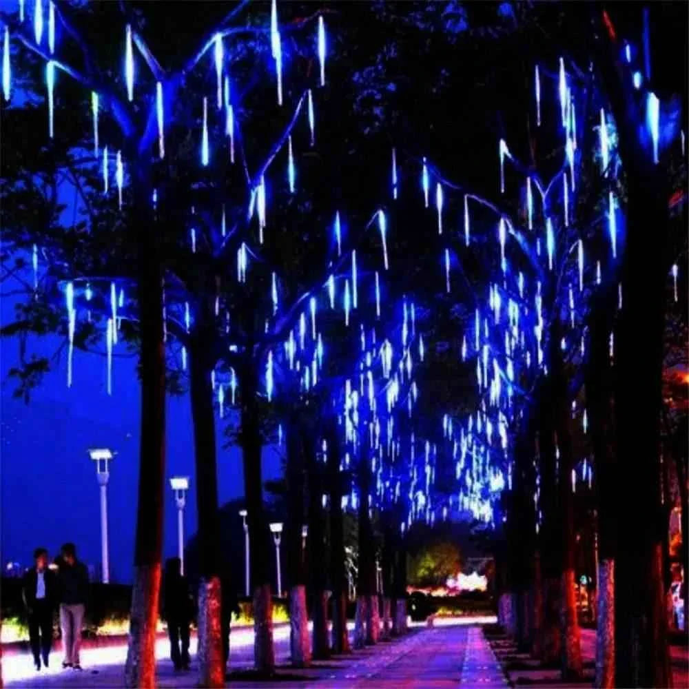 Led Hanging String Lights Meteor Shower