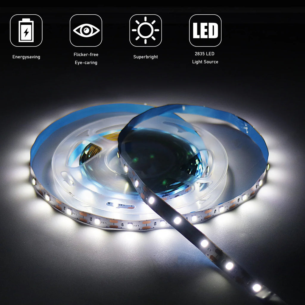1-5m 5V LED Strip Lights 2835 USB 60 LEDs/m TV Backlight Flexible Lighting Ribbon Tape for Bedroom Wardrobe DIY Decoration Light