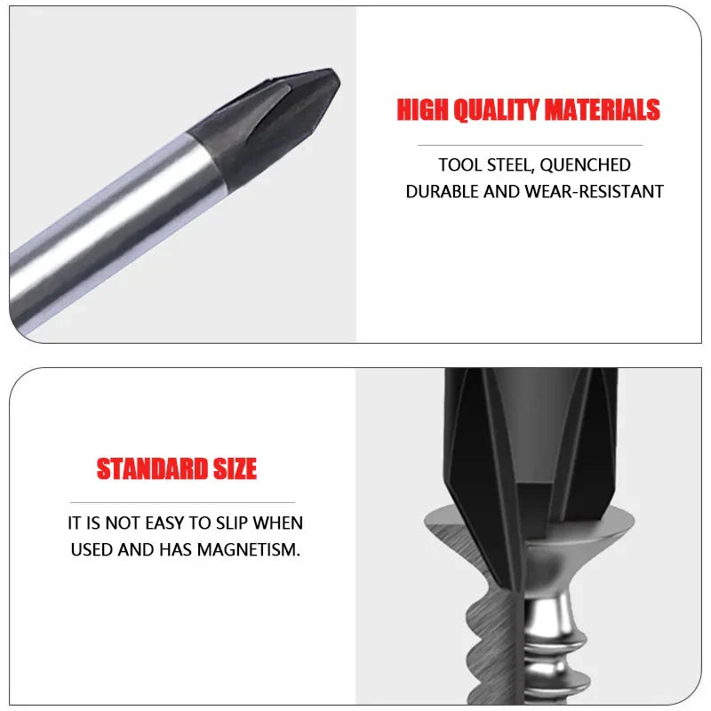 6 in 1 Magnetic Screwdriver Set | PH0 PH1 PH2 Phillips and Slotted Screw Driver