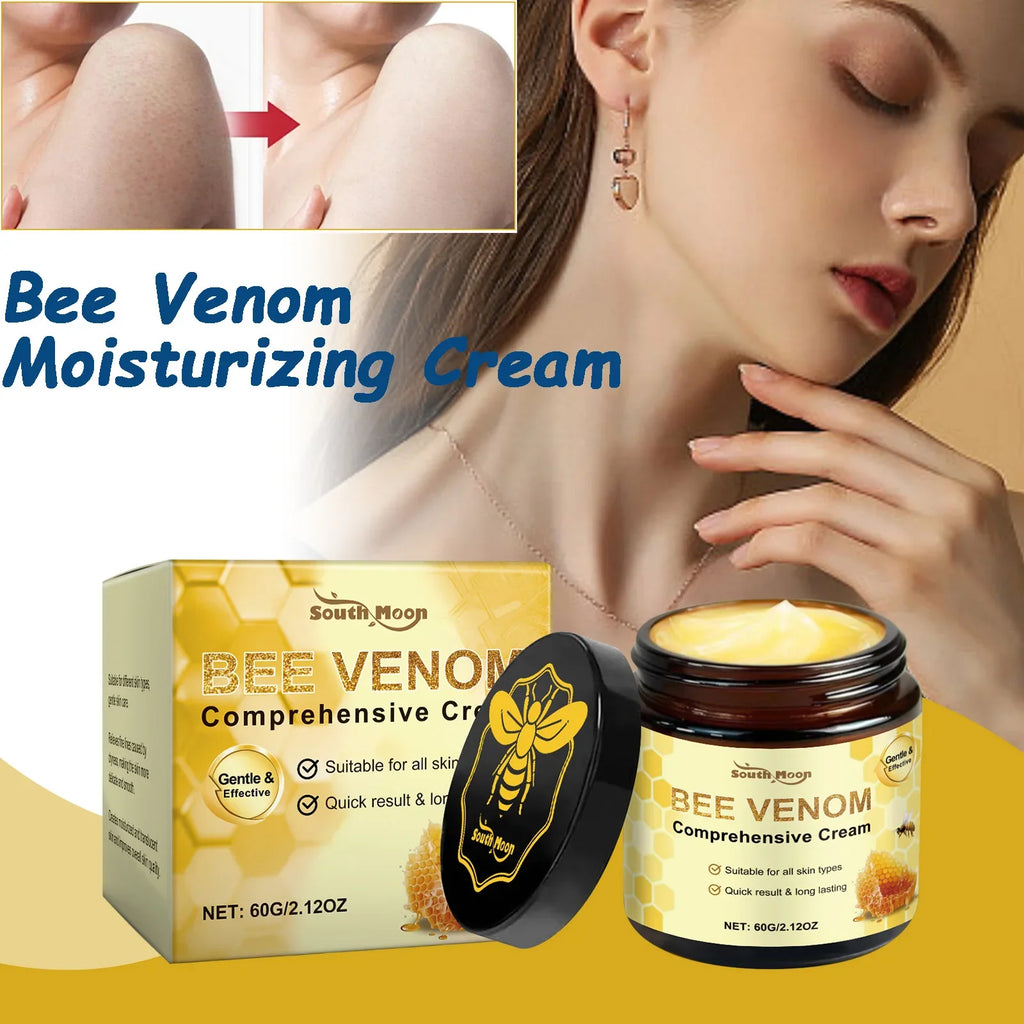 Bee Venom Skin Moisturizer Nourish Dryness Skin Anti Cellulite Firming Brightening Smoothing Body & Face Care Creams Non-Greasy
