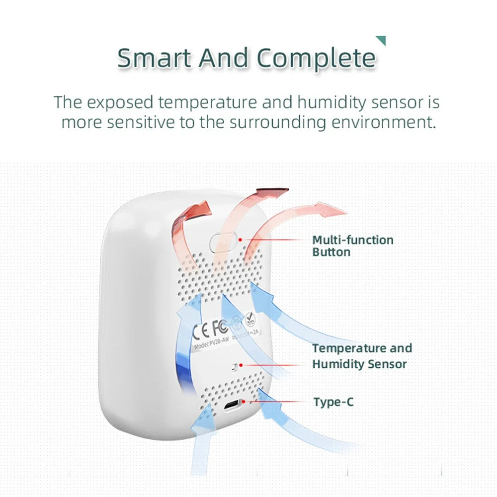 Portable WIFI Air Quality Tester APP Control PM2.5 CO2 Air Pollution Analyzer Temperature Humidity Test Meter Infrared Sensor