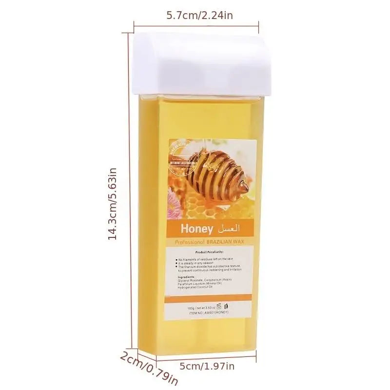 Painless Hair Removal Wax Cartridge Depilatory Wax Warmer Lavender Roll on Wax Wax Roller Refill For Bikini Body Hair Removal