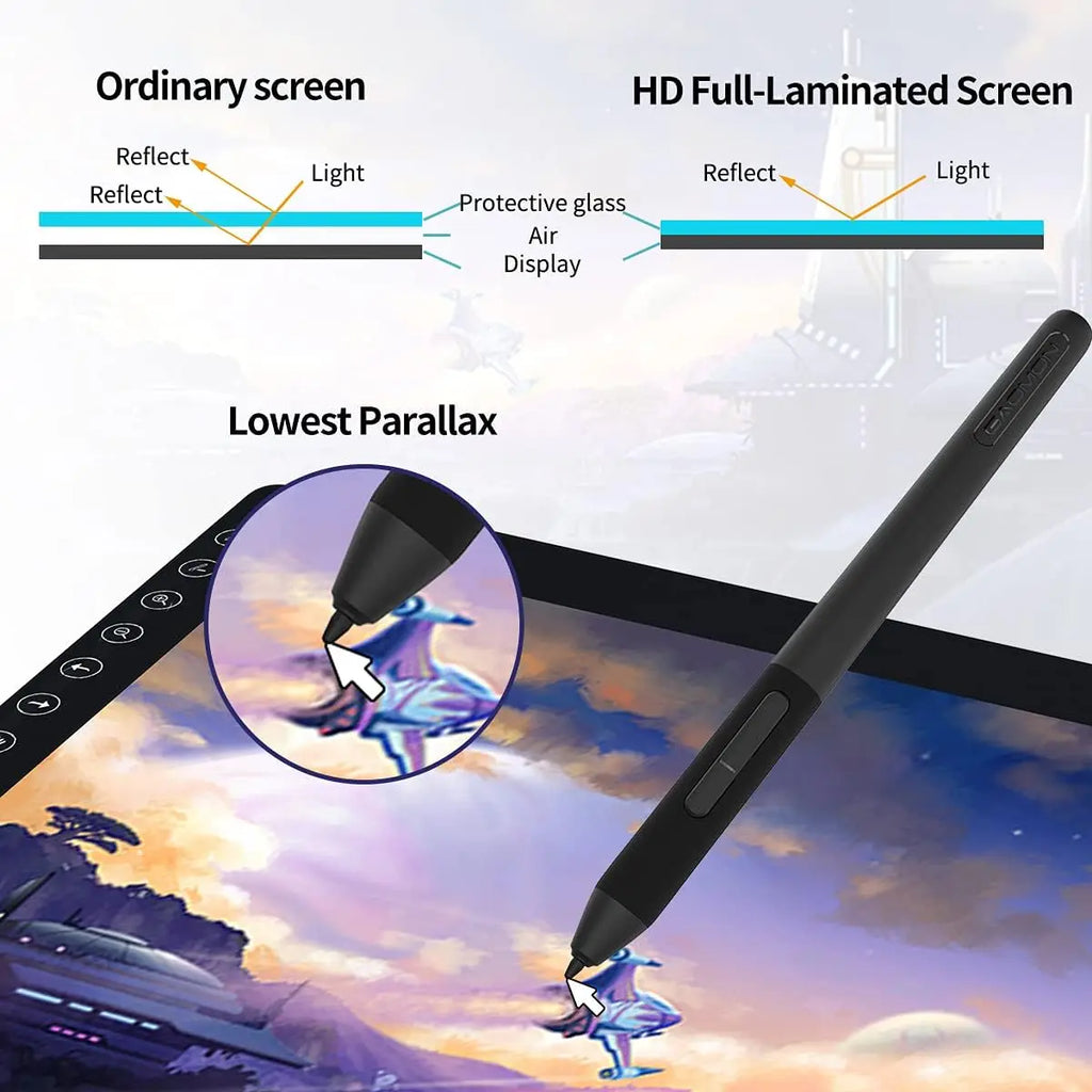 GAOMON PD2200 Pen Display With AntiGlare Screen And Adjustable Stand