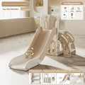 Kids Slide Indoor Home Playset Toddler Ages 1 3 Dual Slide Swing Multifunction Compact Resbaladillas Y Columpios Infantil