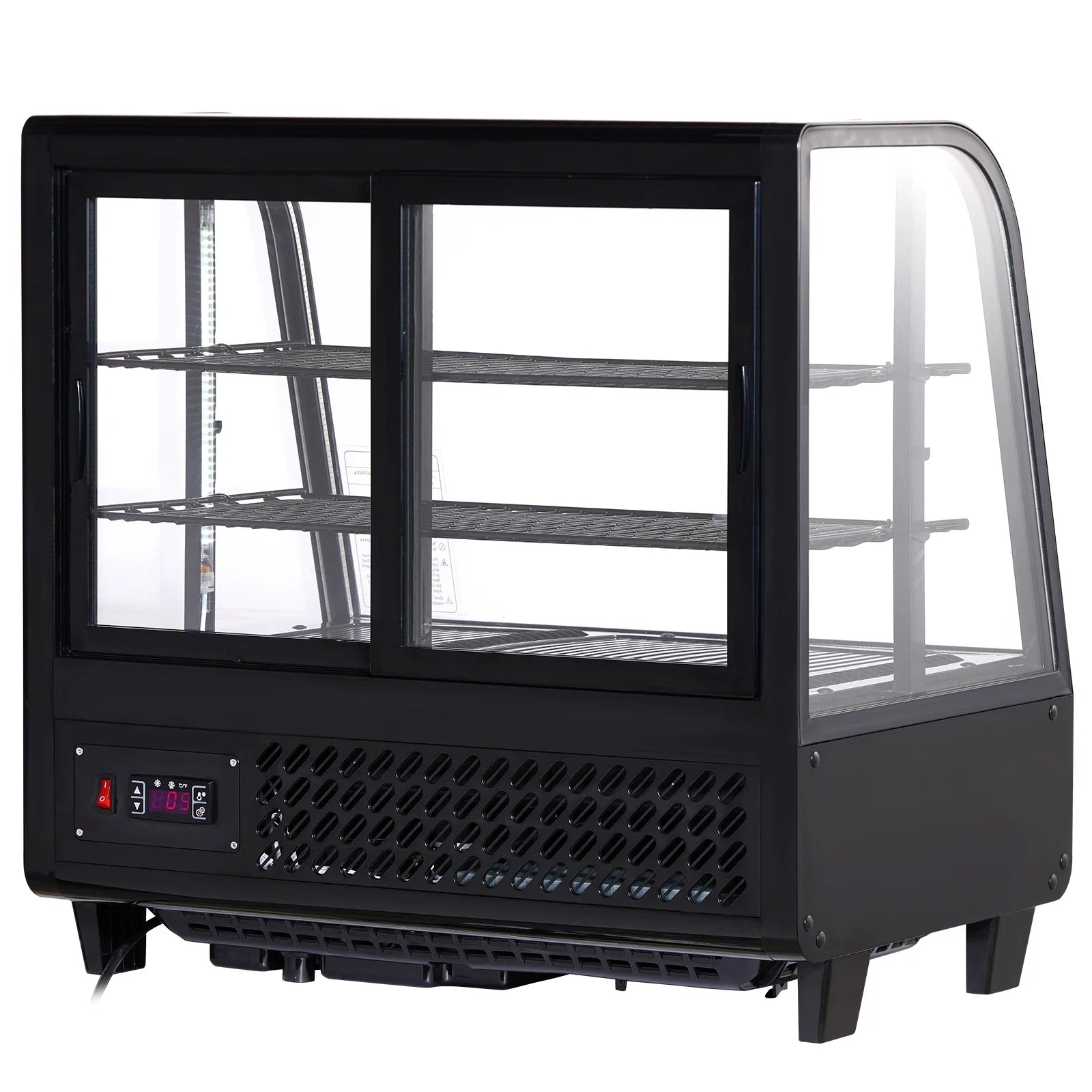 SucceBuy Countertop Refrigerated Display Case Pastry With LED Lighting