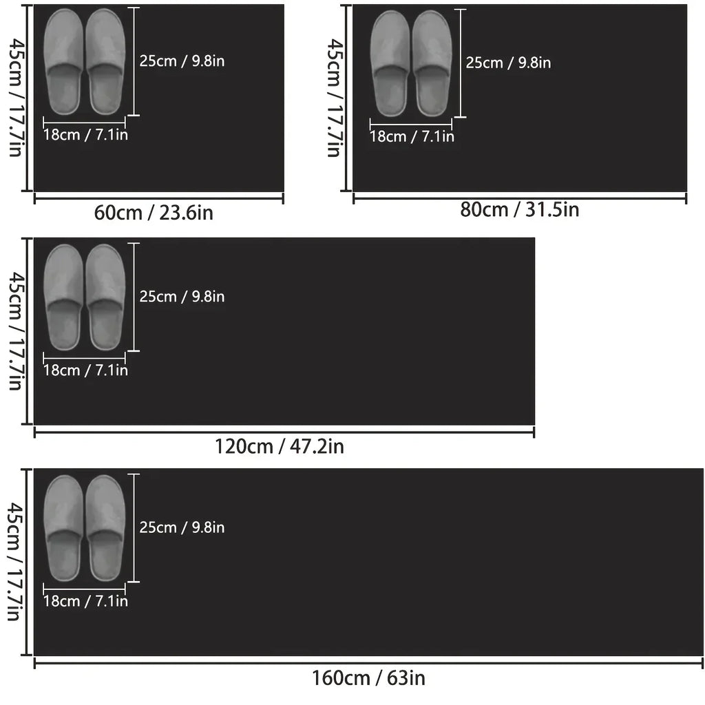 Simple diatomaceous earth kitchen mat long strip restaurant soft mat household non-slip mat bathroom absorbent mat door mat