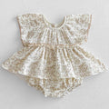 0-24m Baby Clothes Summer Baby Girl Bodysuit Floral New Female Baby