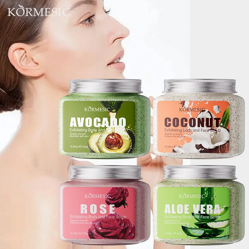 KORMESIC Avocado Facial Scrub Body Cream Lotion Moisturizing Deep Anti Wrinkle Gentle Tender Exfoliation Skin Care