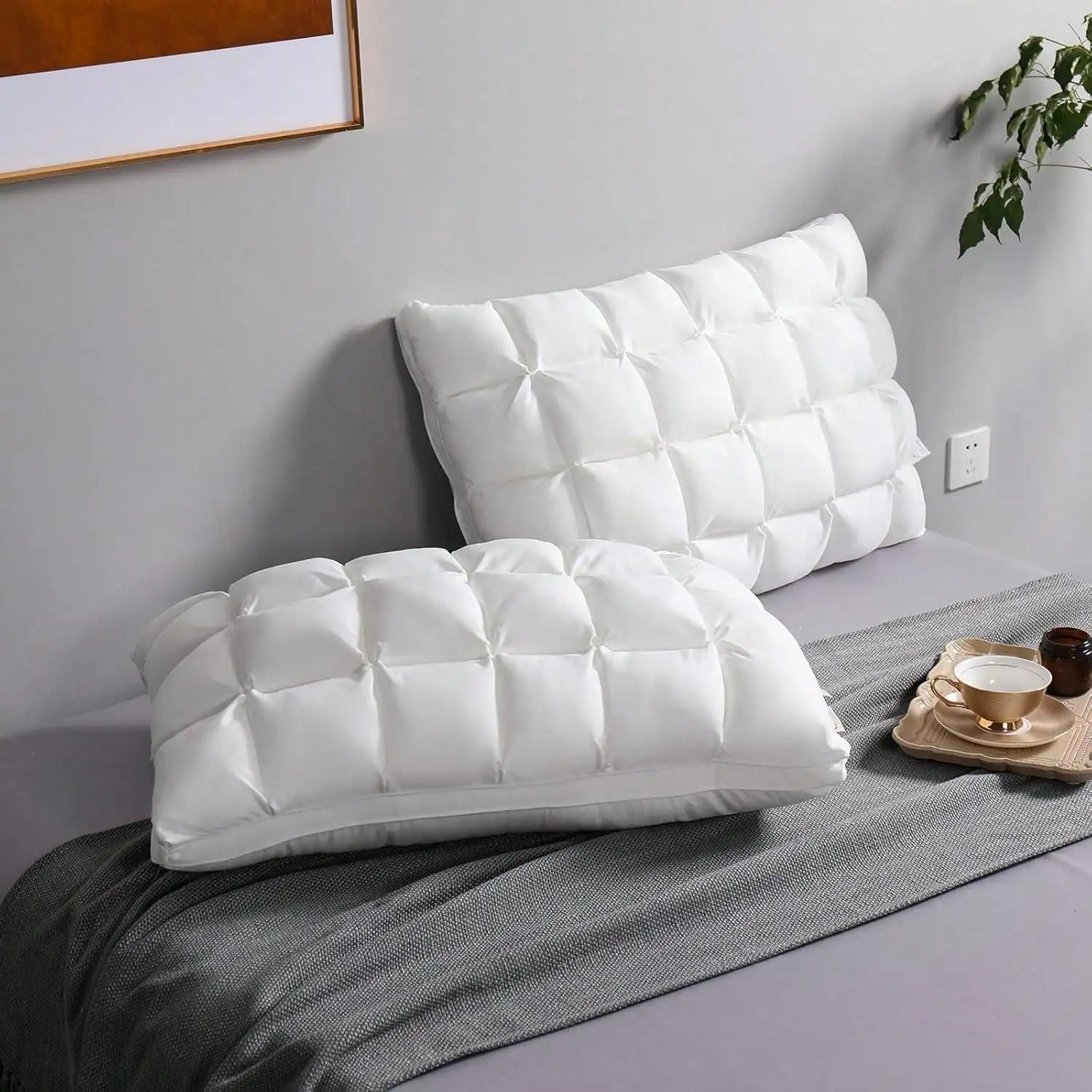 Deluxe Pillow 2-Piece Set With Down Alternative For Side Sleepers