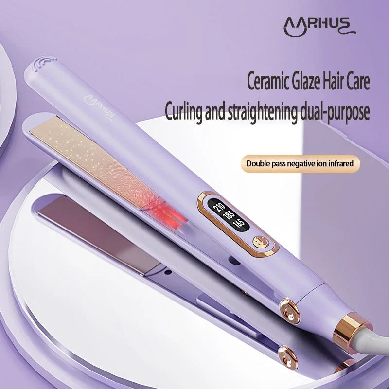 Professional Hair Straightener For Xiaomi Hot Comb Hair Style Tool Fast Heating Hair Iron Curler 2 in 1 Hairdressing Appliance