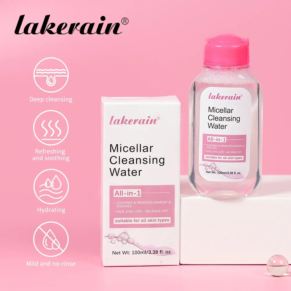 100ml Garnier Micellar Water Hydrating Facial Cleanser Deep Makeup Remover Cleaning Water Refresh Hydrate Cleansing Face Skin