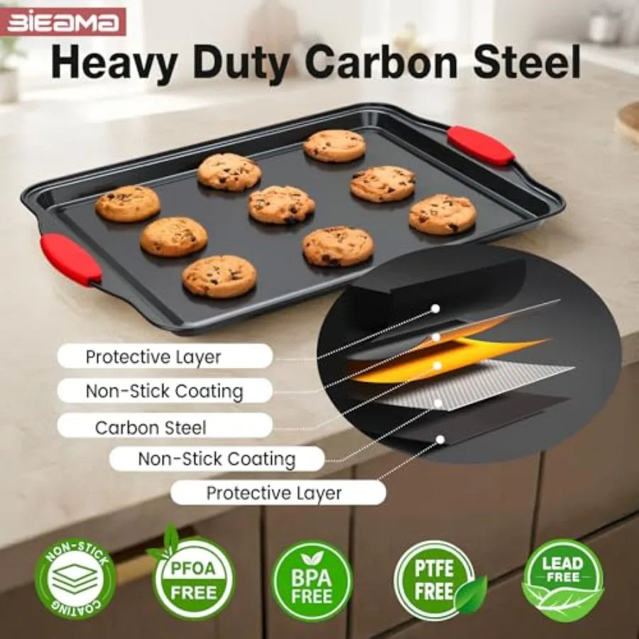 13 Piece Nonstick Bakeware Set Carbon Steel Bake Pans