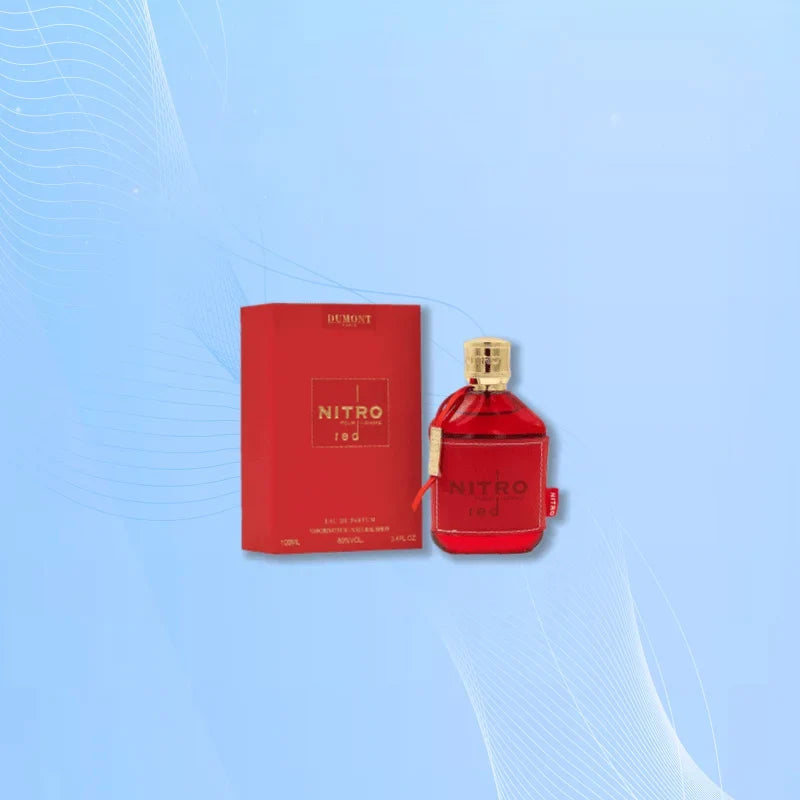 Dumont NITRO RED Eau de Parfum for Men - Fruity, Woody & Floral Fragrance, Luxury Long Lasting Cologne & Body Spray, Ideal gift